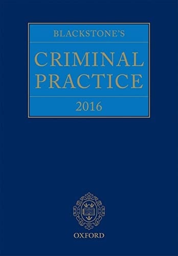 Blackstone's Criminal Practice 2016