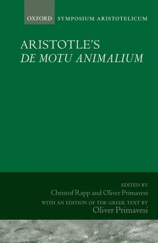 Aristotle's De Motu Animalium Symposium Aristotelicum