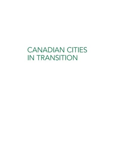 Canadian Cities in Transition