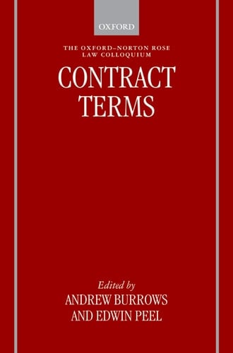 Contract Terms (Oxford-Norton Rose Law Colloquium)