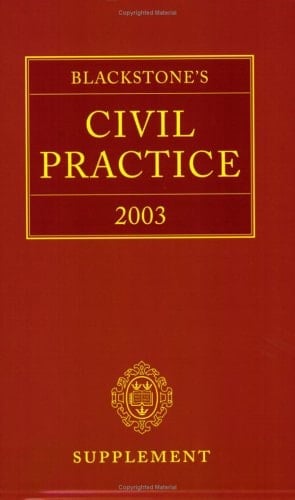 Blackstone's Civil Practice 2003 Supplement