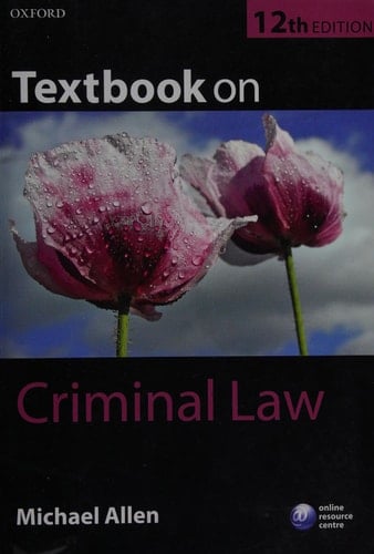 Textbook on Criminal Law