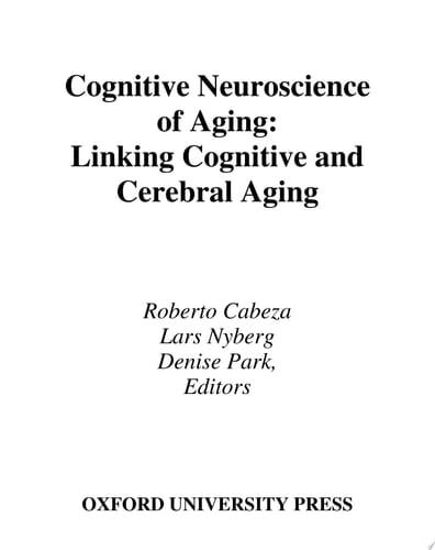Cognitive Neuroscience Of Aging