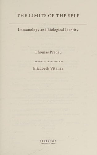 The Limits of the Self: Immunology and Biological Identity