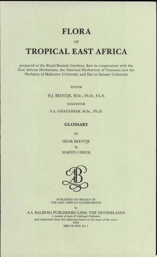 Flora of Tropical East Africa - Glossary (2003)