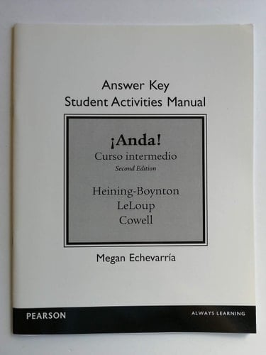 SAM Answer Key for ¡Anda! Curso elemental