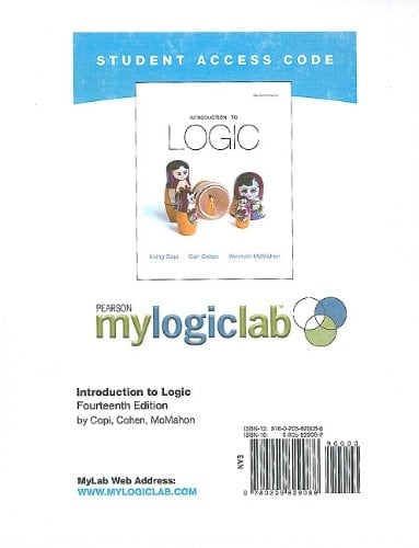 MyLogicLab without Pearson eText -- Standalone Access Card -- for Introduction to Logic (14th Edition)