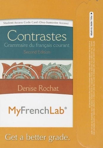 MyLab French with Pearson eText -- Access Card -- for Contrastes: Grammaire du français courant (one semester access)
