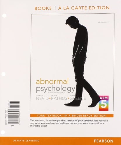 Abnormal Psychology in a Changing World, Books a la Carte Plus NEW MyLab Psychology with eText -- Access Card Package (9th Edition)