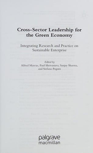 Cross-sector leadership for the green economy