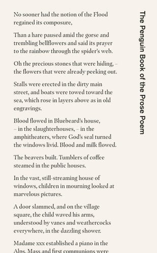 The Penguin Book of the Prose Poem From Baudelaire to Anne Carson