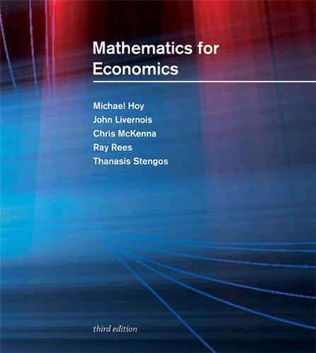 Mathematics for Economics, third edition