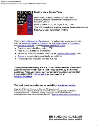 Headline News, Science Views