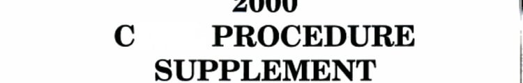 Civil Procedure Supplement for Use with All Pleading and Procedure Casebooks