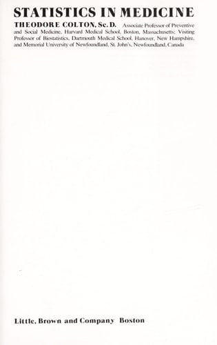Statistics in Medicine
