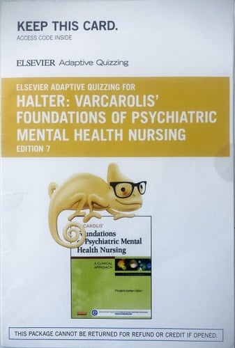 Elsevier Adaptive Quizzing for Halter Varcarolis' Foundations of Psychiatric Mental Health Nursing (Retail Access Card)