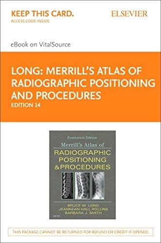 Merrill's Atlas of Radiographic Positioning and Procedures Elsevier eBook on VitalSource (Retail Access Card): 3-Volume Set