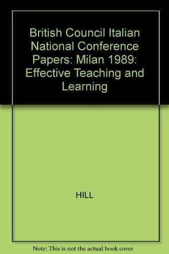 Effective Teaching and Learning 1989 Milan Conference