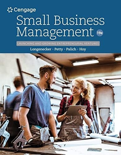 MindTap for Longenecker/Petty/Palich/Hoy's Small Business Management: Launching & Growing Entrepreneurial Ventures, 1 term Printed Access Card