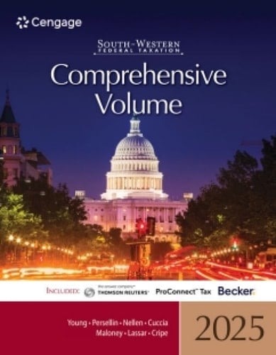CNOWv2 for Young/Persellin/Nellen/Cuccia/Maloney/Lassar/Cripe's South-Western Federal Taxation 2025: Comprehensive, 2 terms Instant Access