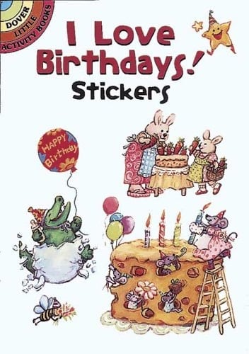 I Love Birthdays! Stickers