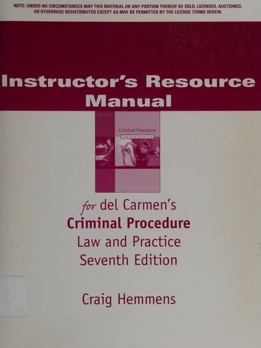 Criminal Procedure: Law and Practice