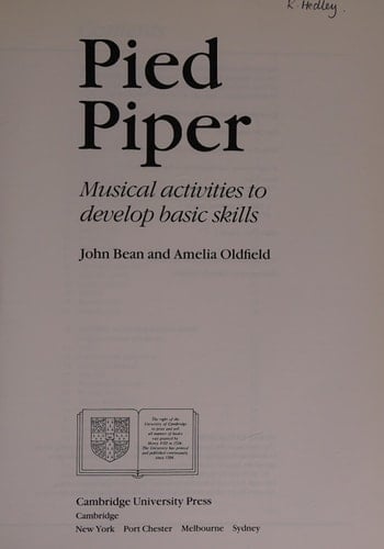 Pied Piper Musical Activities to Develop Basic Skills