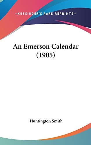 An Emerson Calendar (1905)