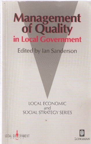 Management of Quality in Local Government