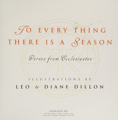 To Every Thing There Is a Season Verses from Ecclesiastes