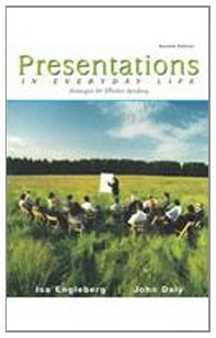 Presentations in Everyday Life Strategies for Effective Speaking