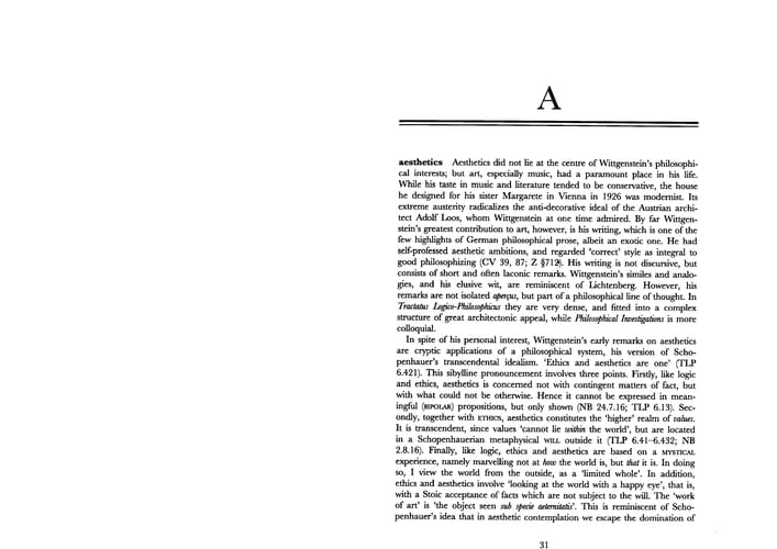 A Wittgenstein Dictionary