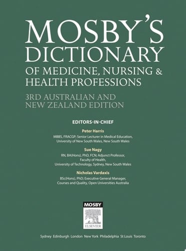 Mosby's Dictionary of Medicine, Nursing and Health Professions - Australian & New Zealand Edition - eBook