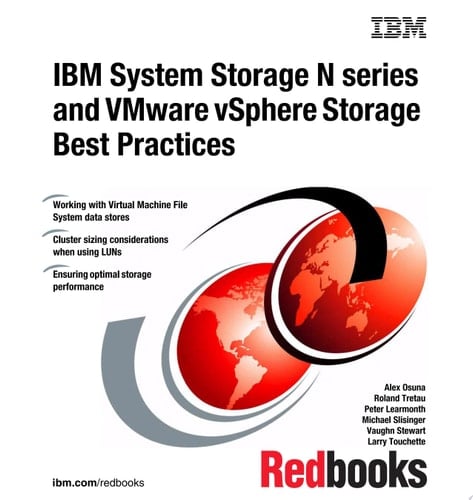 IBM System Storage N series and VMware vSphere Storage Best Practices