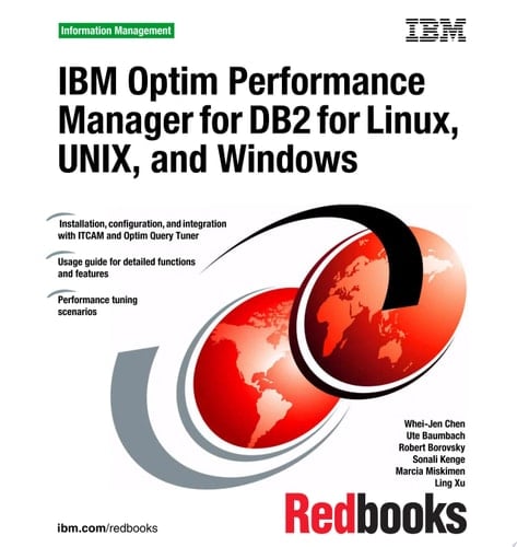 IBM Optim Performance Manager for DB2 for Linux, UNIX, and Windows
