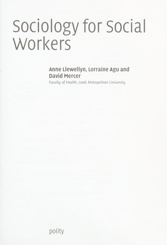 Sociology for Social Workers