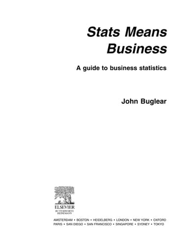 Stats Means Business A Guide to Business Statistics