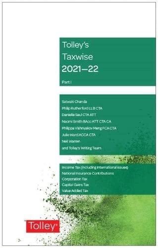 Tolleys Taxwise 2021-22