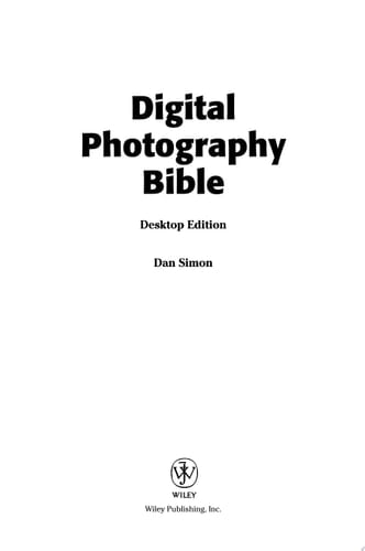 Digital Photography Bible