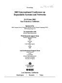 Proceedings DSN 2003 22-25 June 2003, San Francisco, California