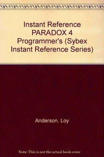 Paradox 4 Programmer's Instant Reference