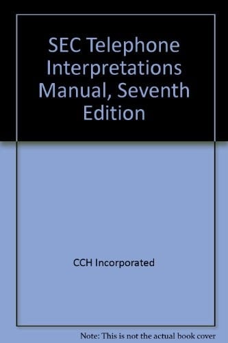 SEC Telephone Interpretations