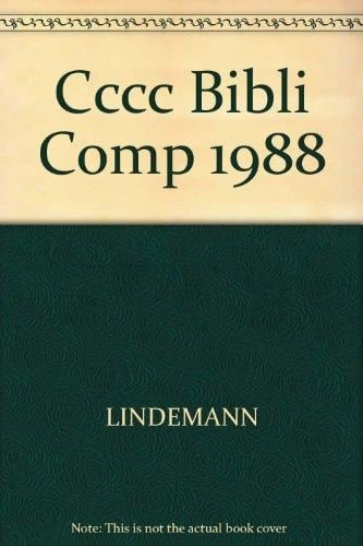 CCCC Bibliography of Composition and Rhetoric, 1988