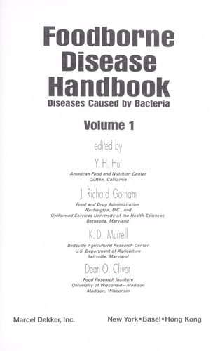 Foodborne Disease Handbook: Diseases caused by hazardous substances