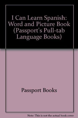 I Can Learn Spanish Word and Picture Book