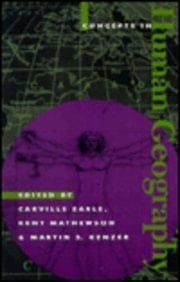 Concepts in Human Geography