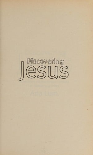 Discovering Jesus Introductory Bible Studies