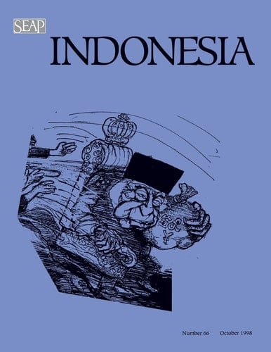 Indonesia Journal October 1998