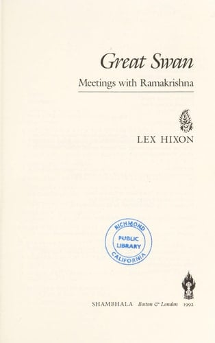 Great Swan: Meetings with Ramakrishna