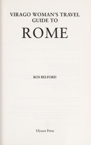 Virago Woman's Travel Guide to Rome